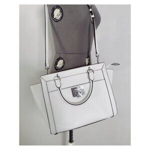 Michael Kors Tina Large Crossbody Top Handle Tote Satchel